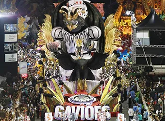 Gavioes da Fiel (samba school) carnival float.