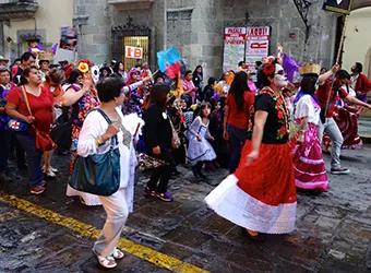 A Day of the Dead parade in Oaxaca.