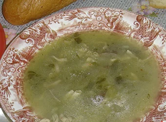 A dish of the traditionally cooked mayiritsa.