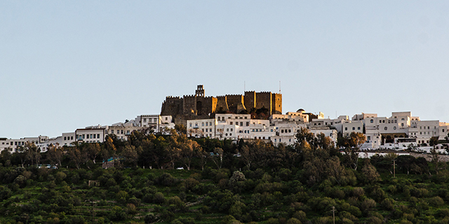 The monastery of Saint John the Theologian at the chora (main village) of Patmos.