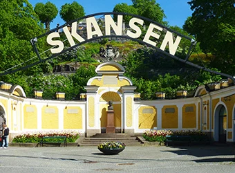 The main entrance of Skansen.