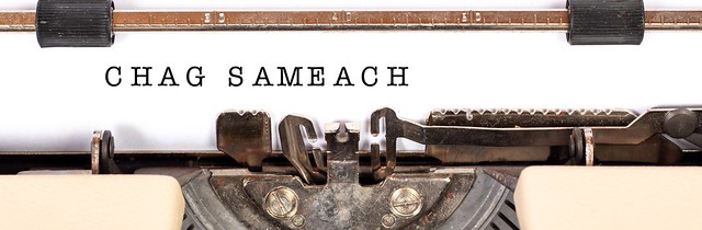 «Chag Sameach» typing the most common wish of the Sukkot celebration.