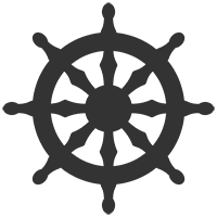 Dharma Chakra, widespread symbol used in Indian religions.